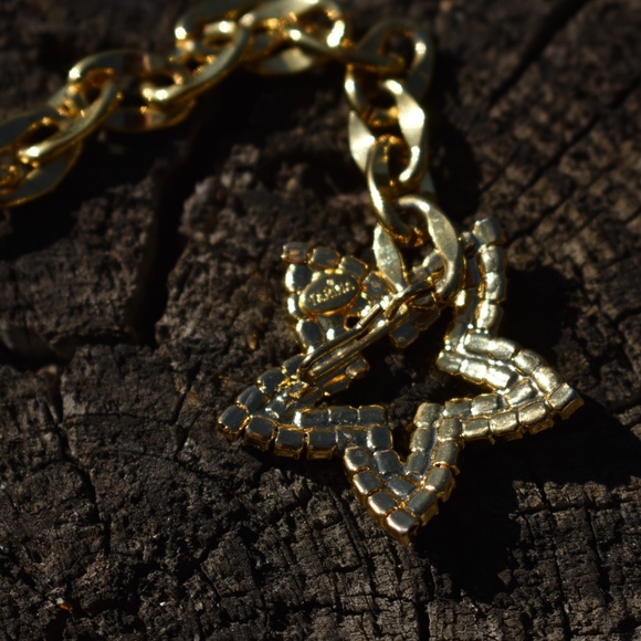 VINTAGE TRINA TARANTINO BELT LARIAT NECKLACE STAR - Picture 7 of 7